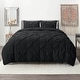 preview thumbnail 6 of 175, Nestl Pinch Pleat 3-piece Duvet Cover Set Black - California King