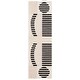 preview thumbnail 9 of 10, SAFAVIEH Handmade Chatham Georga Mid-Century Modern Wool Rug 2'3" x 8' Runner - Ivory/Black - Runner