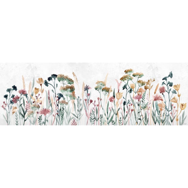 'Field of Flowers' Painting Print on Wrapped Canvas