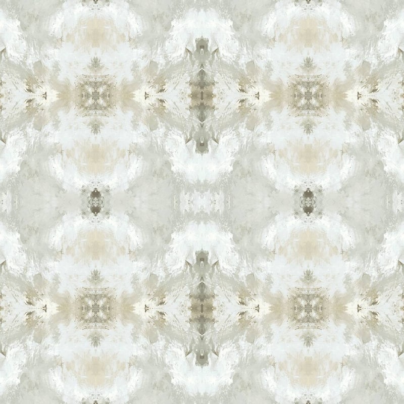 Daisy Bennett Designs Kaleidoscope Nonwoven Unpasted Wallpaper - 27 in. W x 27 ft. L - Grey