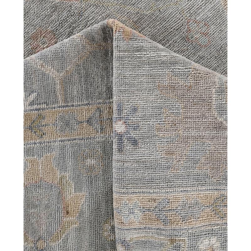 Oushak One-of-a-Kind Hand-Knotted Area Rug - Gray - 8' 4" x 9' 11"