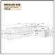 preview thumbnail 3 of 1, Oversized Sectional Sofa L Shaped Corner Couch Corduroy Upholstery Convertible Sleeper Sofa Couch