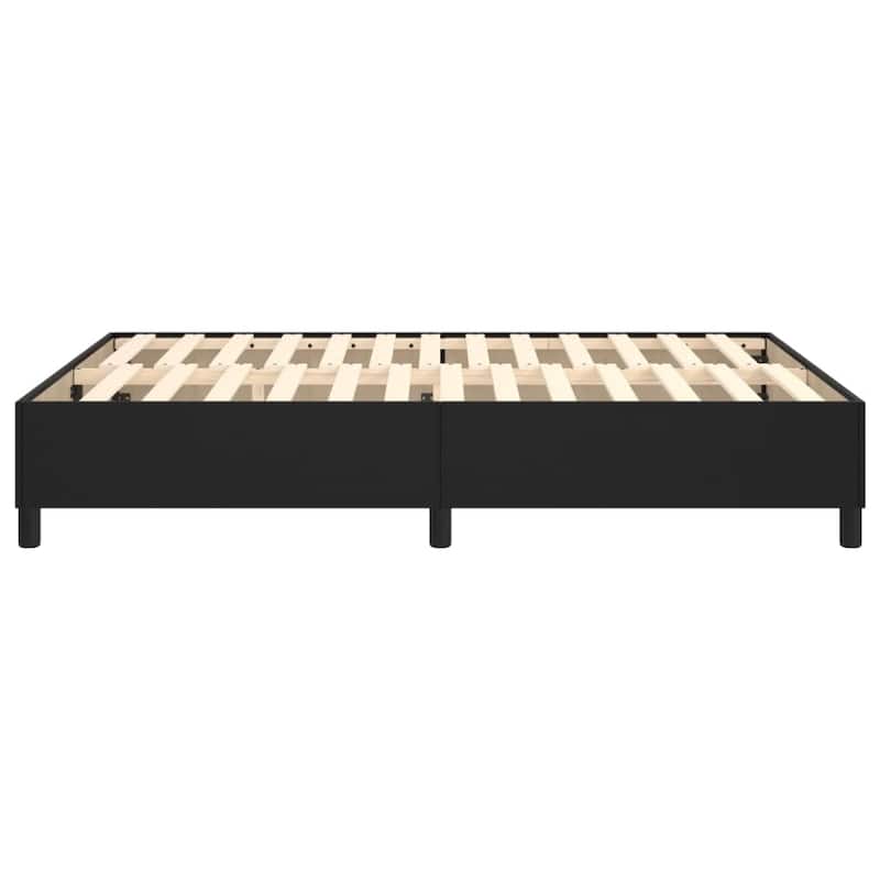 vidaXL Bed Frame Box Spring Platform Bed Mattress Foundation Faux Leather