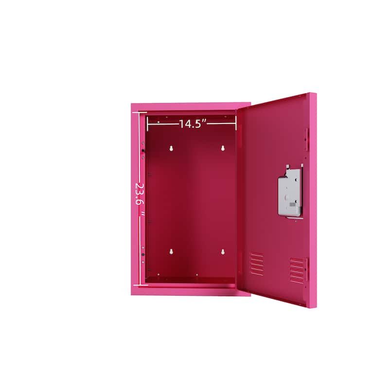 Metal Locker Storage Cabinet with 1 Doors, Small Metal Locker,Lockable Storage Cabinet