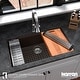 preview thumbnail 10 of 47, Karran Undermount 32.5 in. Large Single Bowl Quartz Workstation Kitchen Sink