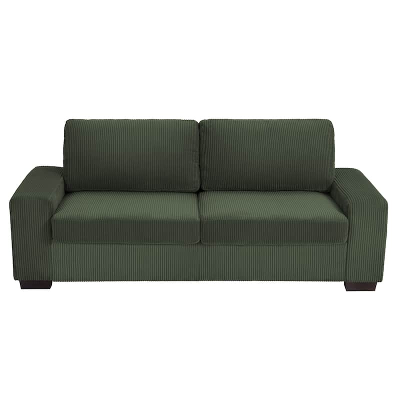 80.1" Wide Linen Corduroy Loveseat Living Room Sofa Couch