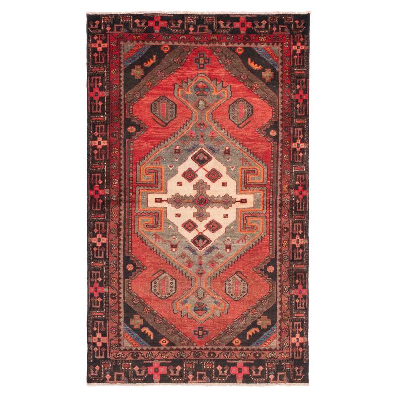 ECARPETGALLERY Hand-knotted Konya Anatolian Red Wool Rug - 4'3 x 6'11