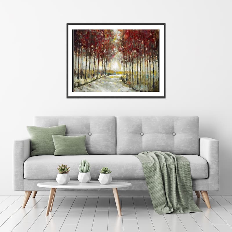 Autumn Morning Drive Framed Print Wall Art by Norman Wyatt Jr.