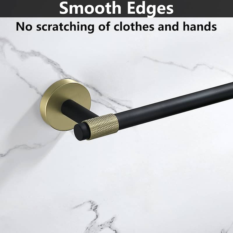 4-Piece Bath Hardware Set Towel Holder Set Toilet Paper Holder Set