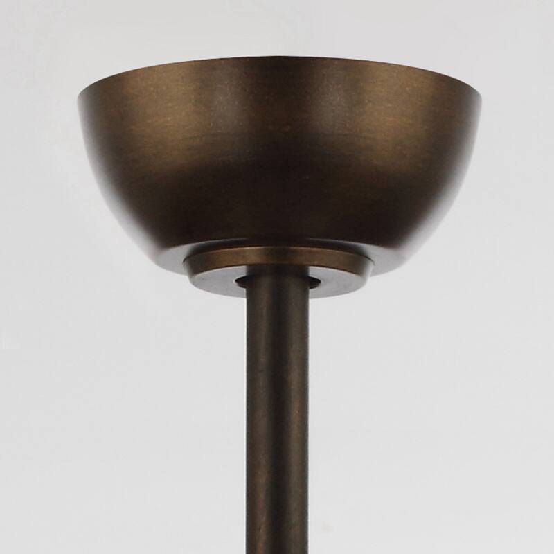 24" 3-Blade 6-Light Woven Farmhouse Ceiling Fan with Light