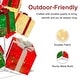 preview thumbnail 6 of 5, Puleo International 10.8' Pre-Lit Christmas Giftbox Tree Christmas Holiday Decor with 1000 Dual-Colored LED Lights - Multi-Color