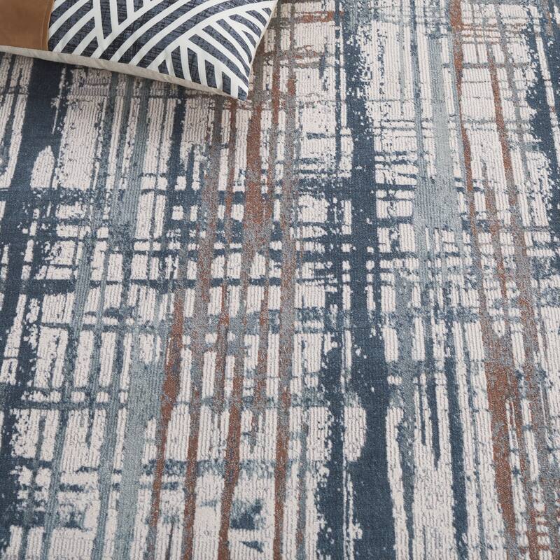 SAFAVIEH Noble Purvoleta Modern & Contemporary Oriental Polyester Rug - 5'1" x 7'6"