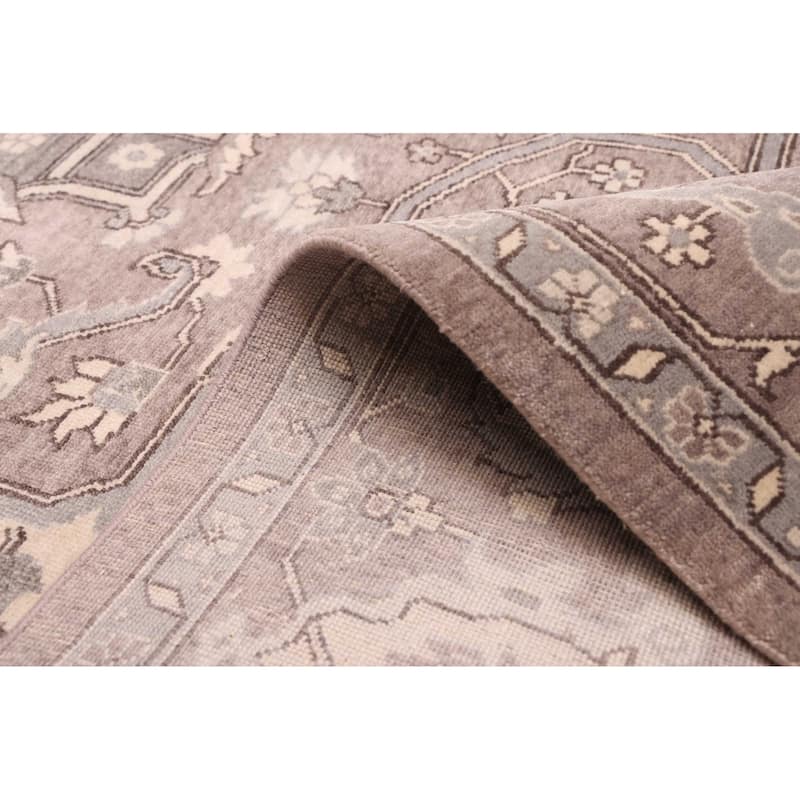 ECARPETGALLERY Hand-knotted Jules Sultane Grey, Taupe Wool Rug - 9'0 x 11'11