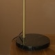 preview thumbnail 10 of 12, 1-Light 75" Arc Floor Lamp with Hand-woven Bamboo Shade