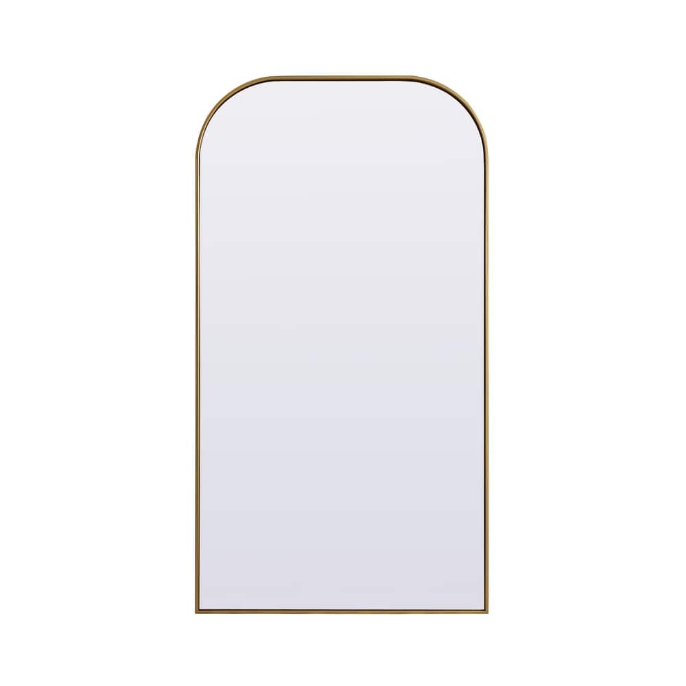 Indigo Home Metal Frame Arch Full Length Mirror 35x66 Inch