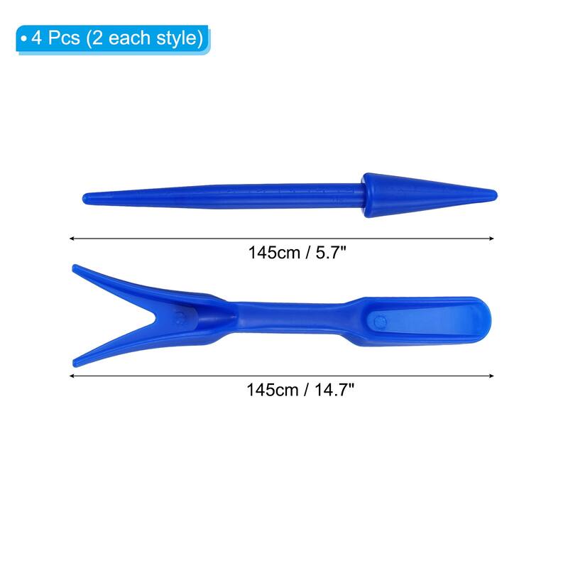 4pcs Mini Garden Hand Succulent Transplanting Tools Digging Planting Tools - Blue