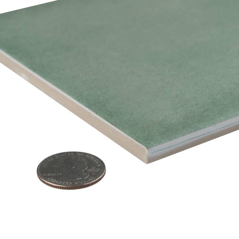 Merola Tile Matter Green 6" x 6" Porcelain Floor and Wall Tile