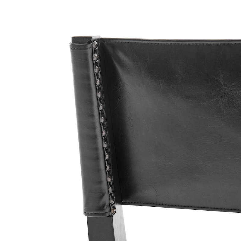 NPD Furniture Kylo Faux Leather/ Linen Dining Side Chair (Set of 2)