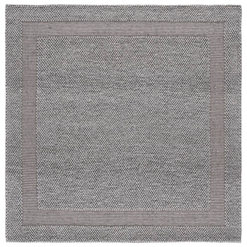 SAFAVIEH Handmade Natura Mehroo Casual Wool Rug - 6' Square - Grey