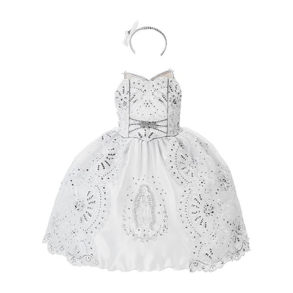 virgin mary baptism dress