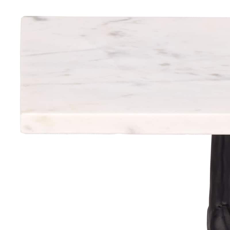 SAFAVIEH Home Warso Marble Side Table - 11"W x 11"D x 24"H