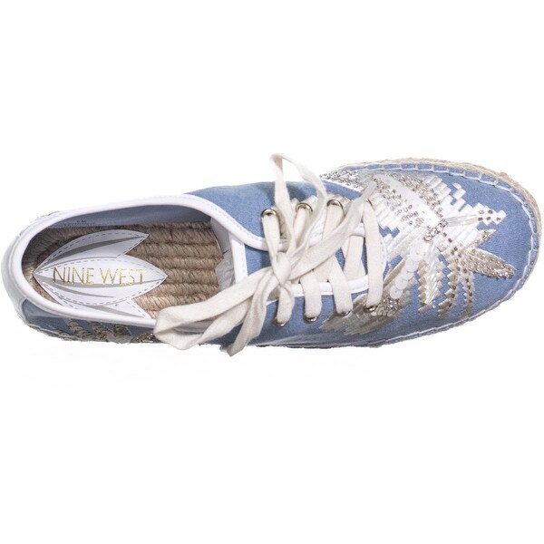 nine west light blue shoes