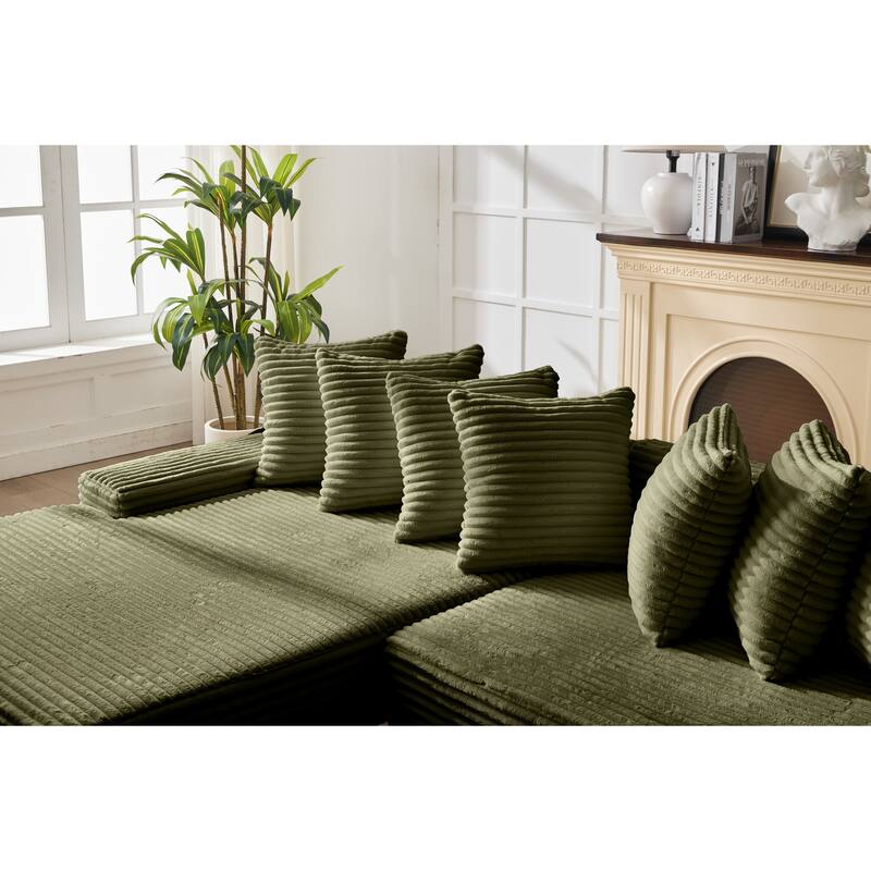 Convertible Corduroy Sofa Bed, Foldable Floor Couch, Space-Saving Sleeper Mattress Sofa, Multi-Functional Folding Bed