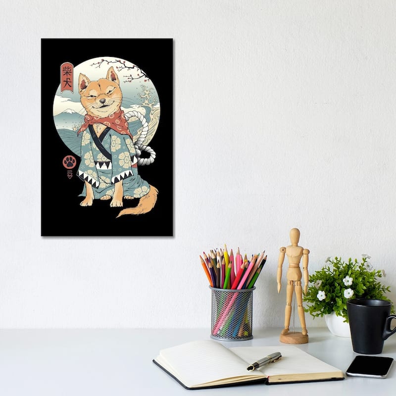iCanvas "Shiba Inu" by Vincent Trinidad Canvas Print - 12x8x0.75