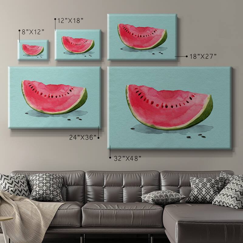 Summer Watermelon I Premium Gallery Wrapped Canvas - Ready to Hang