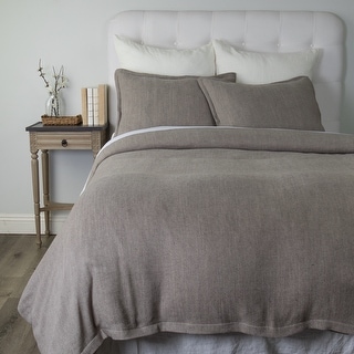 Porch \u0026 Den Reedsdale Linen Duvet Cover 