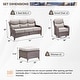 preview thumbnail 86 of 101, Outdoor Sofa with 6-Inch Thick Cushions Furniture for Porch