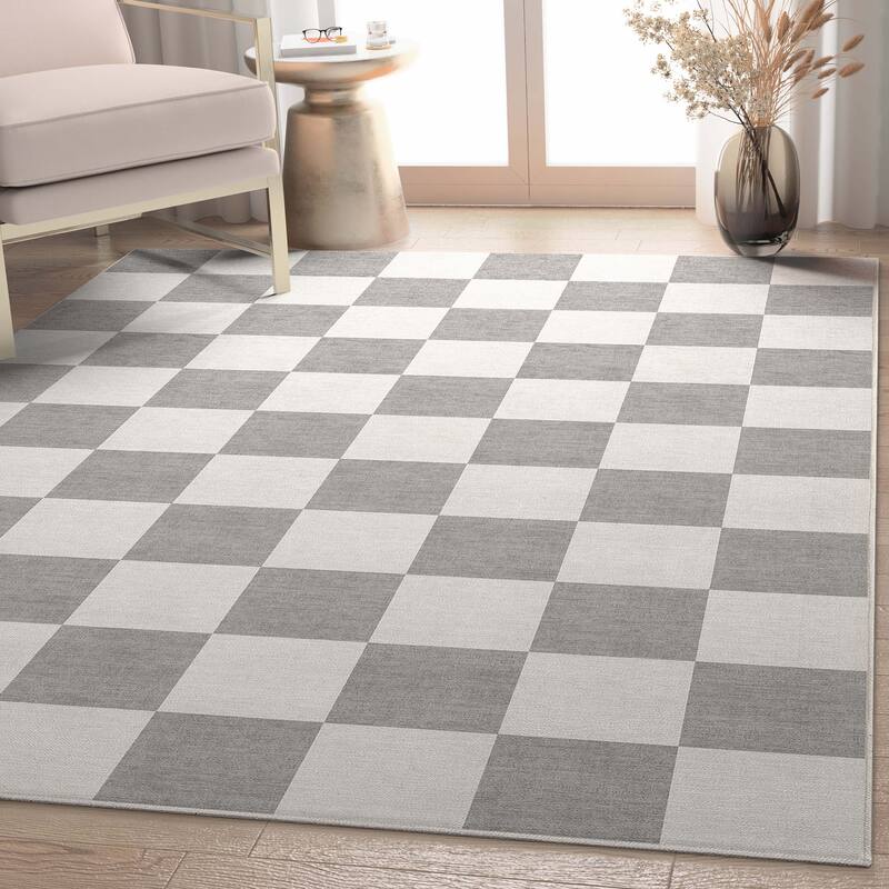 Well Woven Apollo Square Modern Geometric Flat-Weave Area Rug
