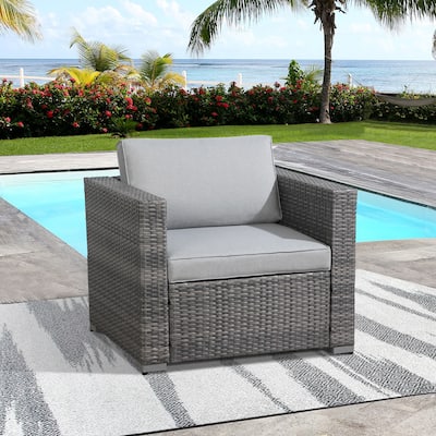 Outdoor Patio Furniture Wicker Single Sofa