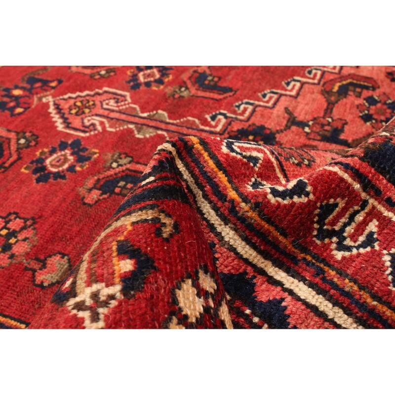ECARPETGALLERY Hand-knotted Andelz Red Wool Rug - 3'10 x 6'4