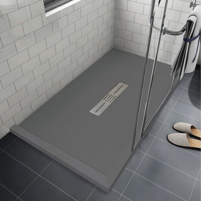 Transolid FZSDT6048C 59-1/8" x 48-1/2" Rectangular Shower Base with