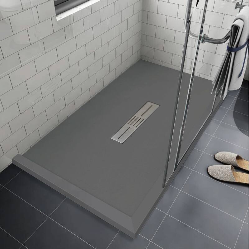 Transolid FZSDT7242C 70-7/8" x 425-1/2" Rectangular Shower Base with