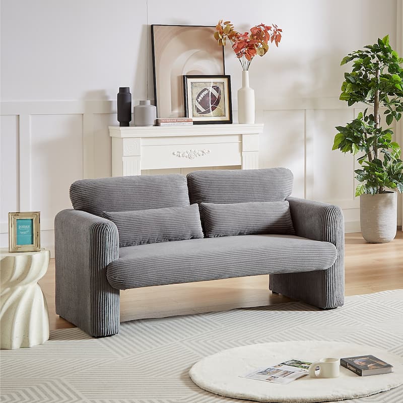 GDFStudio - Emiliano Sofa Set in Premium Corduroy with Elegant Design and Superior Comfort