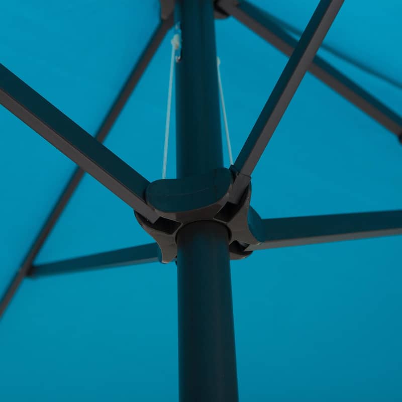 Double-sided outdoor umbrella with crank handle and vents