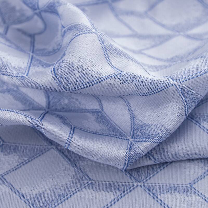 Cubix Woven Jacquard Window Curtain with Grommets 84"