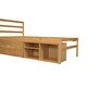preview thumbnail 7 of 8, Twin Size Platform Bed with Built-in Two Storage Drawers, Natural Wooden Storage Bed with Built-in 2 Drawers and Headboard