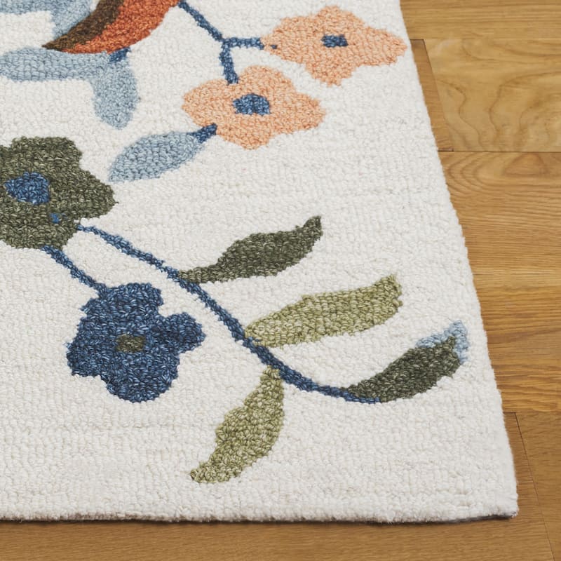 SAFAVIEH Handmade Jardin Tanka Floral Wool Rug