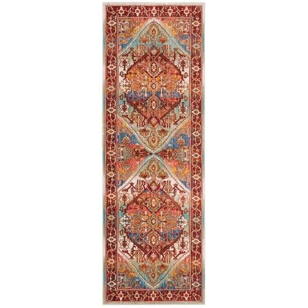 Shop Safavieh Sutton Sinje Boho Oriental Polyester Rug Overstock