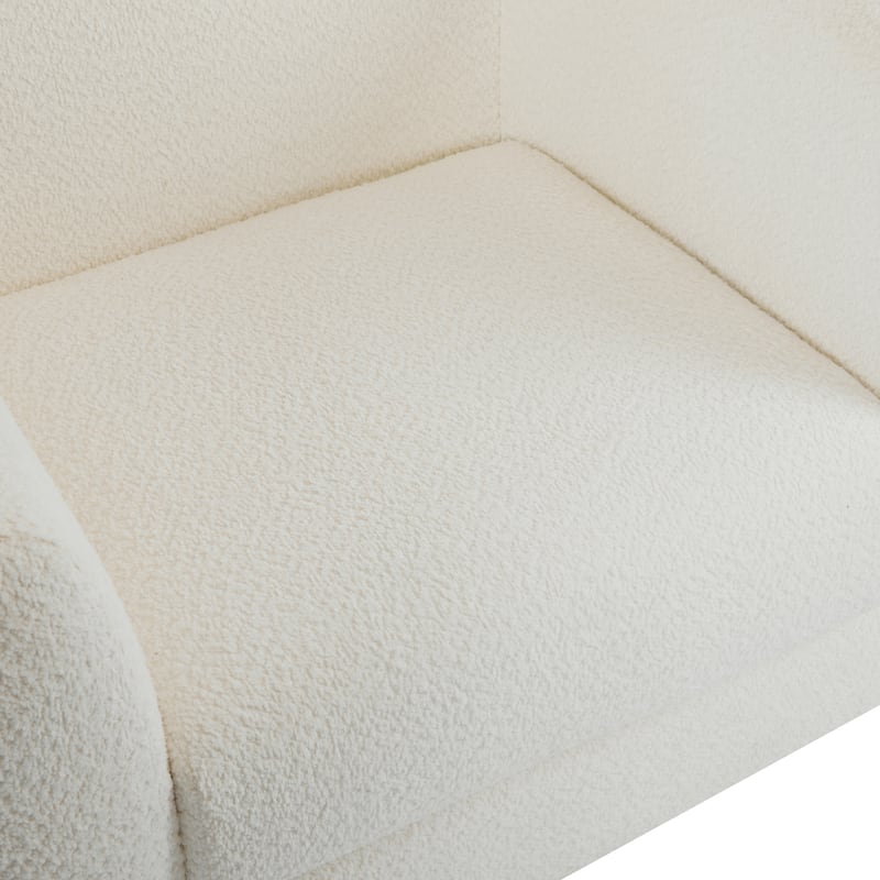 Tina Modern Upholstered Boucle Arm Club Chair by Christopher Knight Home