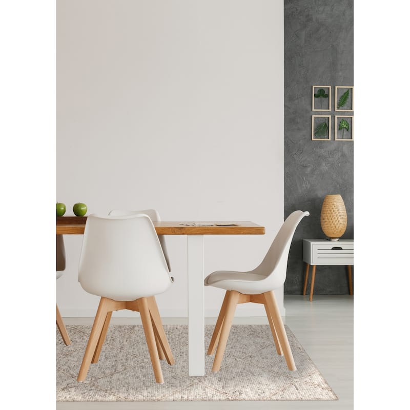 ECARPETGALLERY Hand-knotted Tangier Grey Wool Rug - 5'3 x 8'2