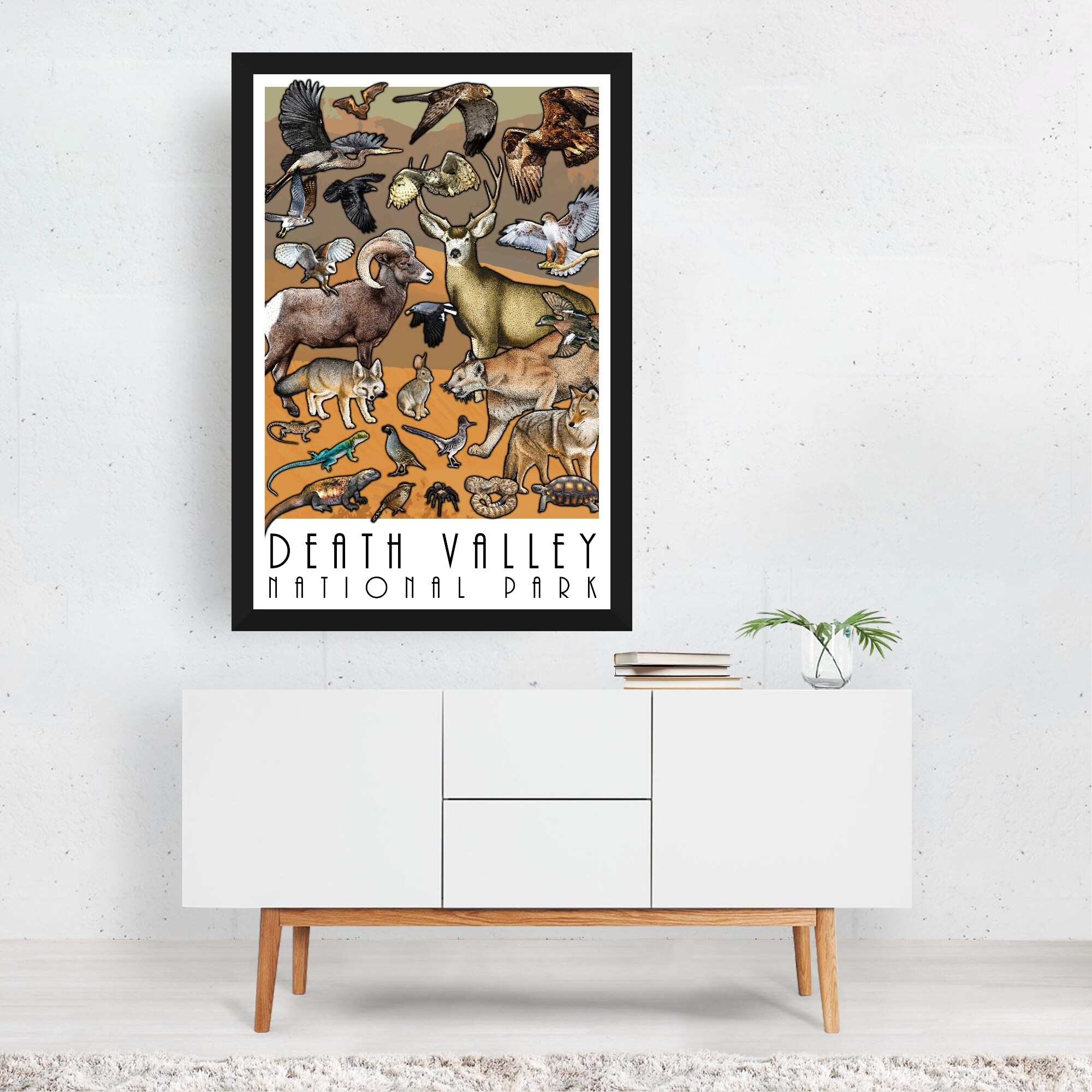Death Valley National Park Illustrations Animals Art Print/Poster - Bed  Bath & Beyond - 34888498