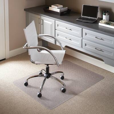 36" x 48" Carpet Chair Mat with Scuff and Slip Resistant Textured Top