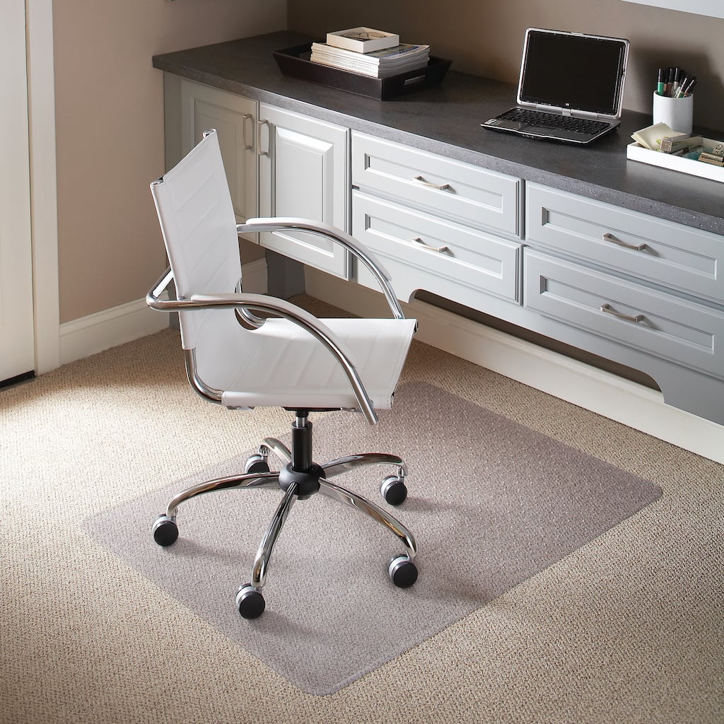 36" x 48" Carpet Chair Mat with Scuff and Slip Resistant Textured Top