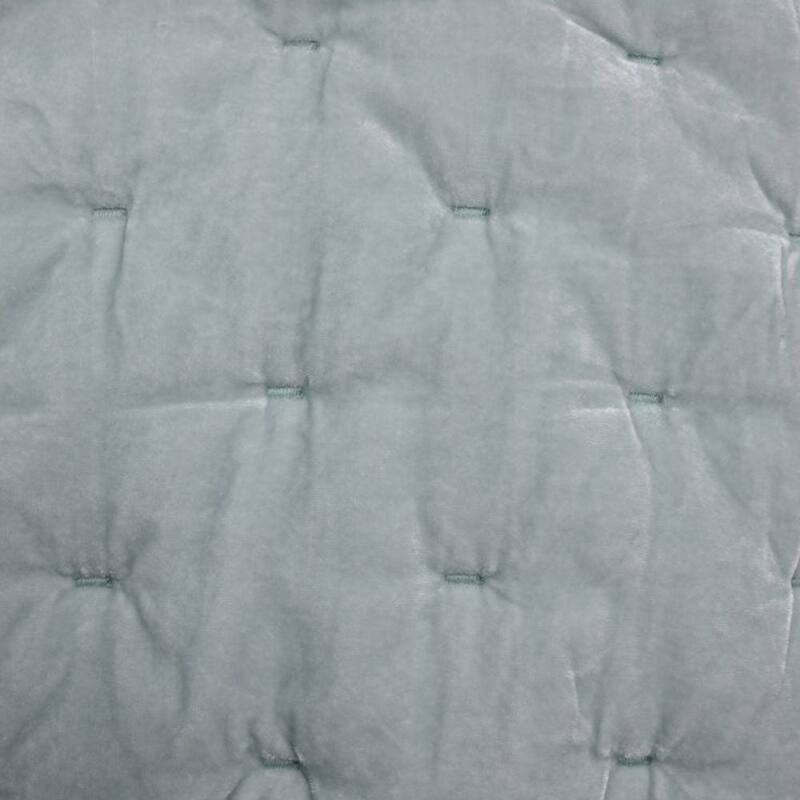 HiEnd Accents Stella Solid Color Faux Silk Velvet Romantic Modern Rustic 3 Piece Quilt Set with Pillow Shams