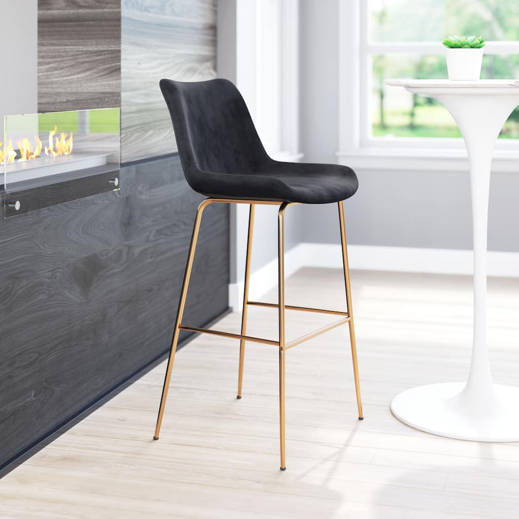Tony Bar Chair - 21.3" W x 22" D x 43.3" H