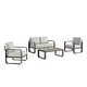 preview thumbnail 124 of 122, Spruce & Spring Outdoor Patio Furniture Set Aluminum Sofa Accent Chair